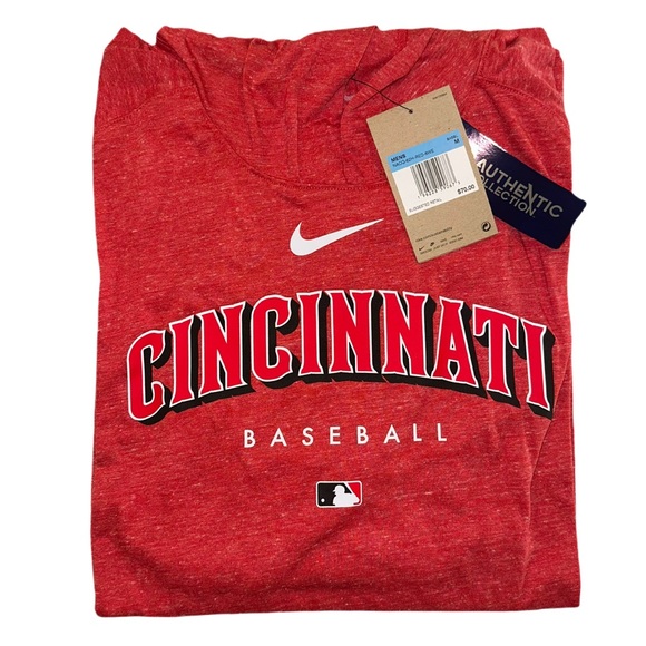 Cincinnati Reds Nike Authentic Collection Performance Pullover Hoodie - Picture 5 of 8